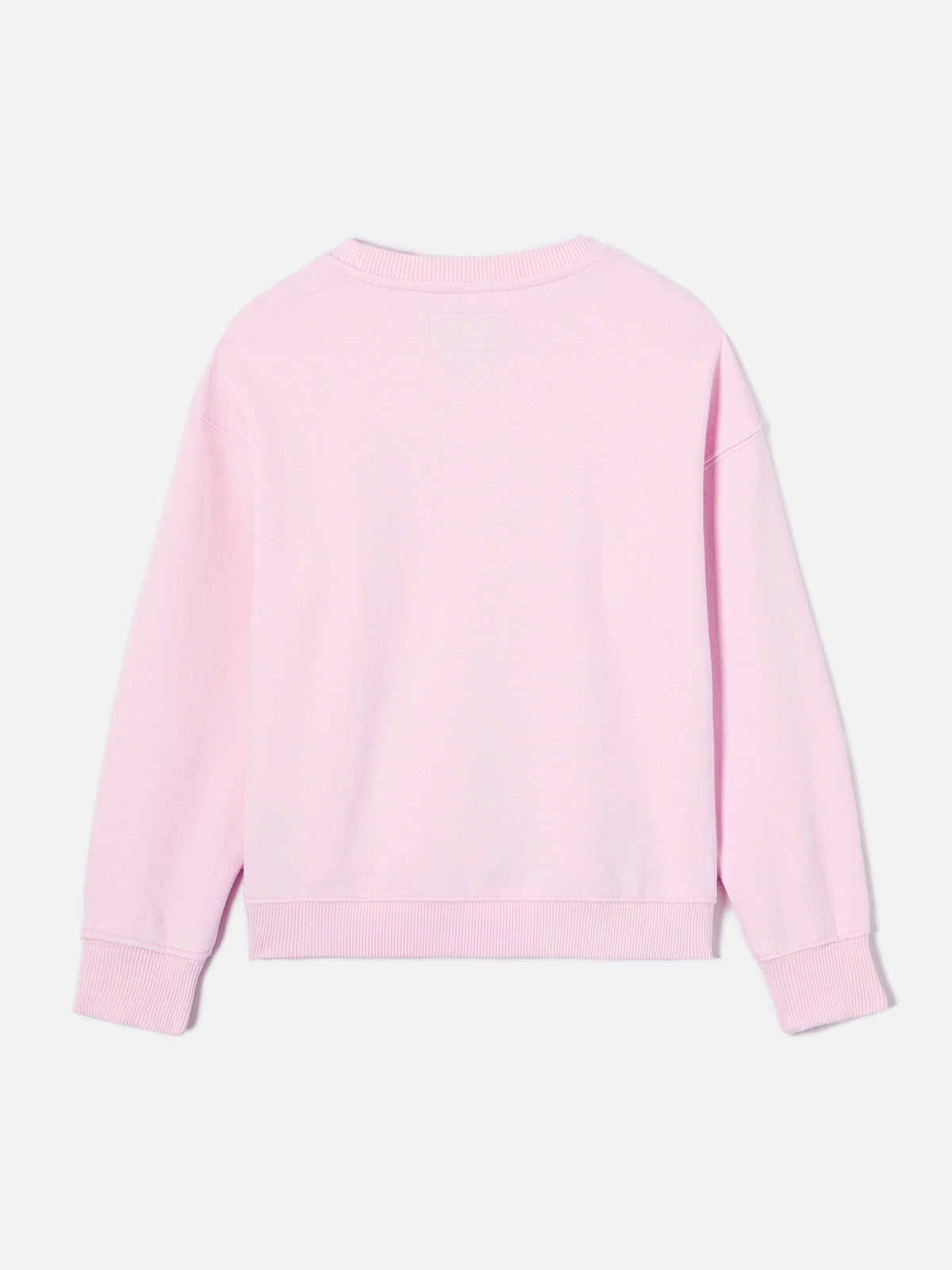 Briony Rundhals-Sweatshirt in Rosa mit Logo in Frottee-Optik 