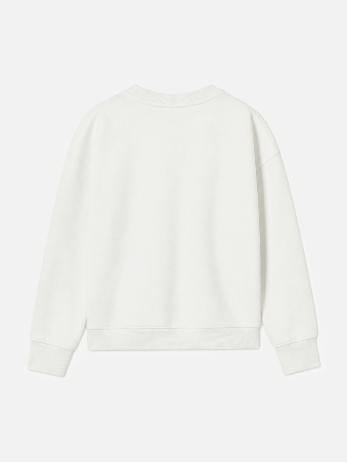 Mädchen-Sweatshirt mit mehrfarbigem St. Barth-Terry-Patch 