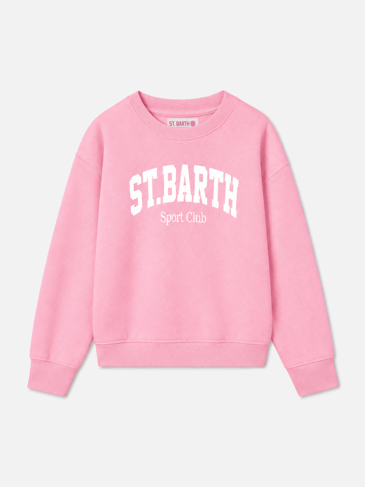 Pink Briony sweatshirt with St. Barth Sport Club print