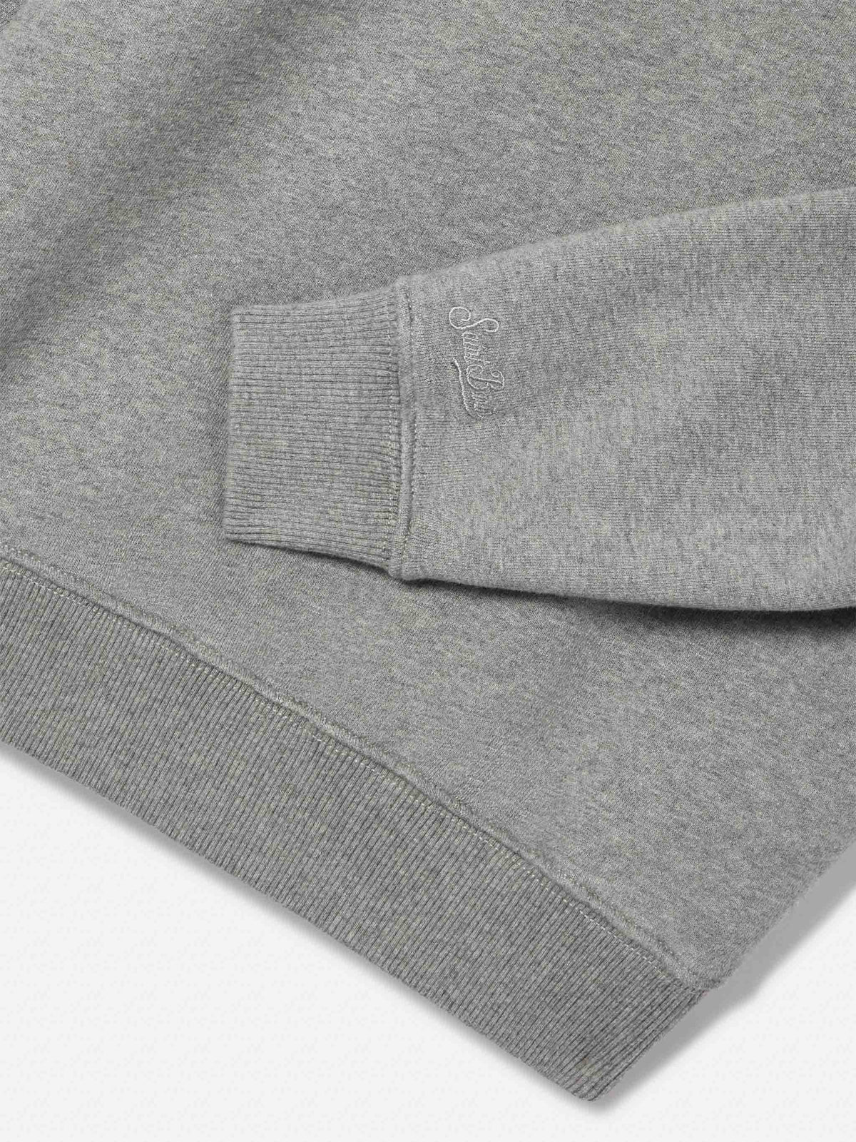Grey Briony cotton blend sweatshirt with Birichina flock print