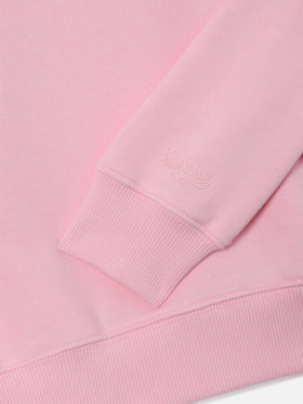Sweat-shirt rose en mélange de coton Briony avec broderie My Mom Is My Stylist 