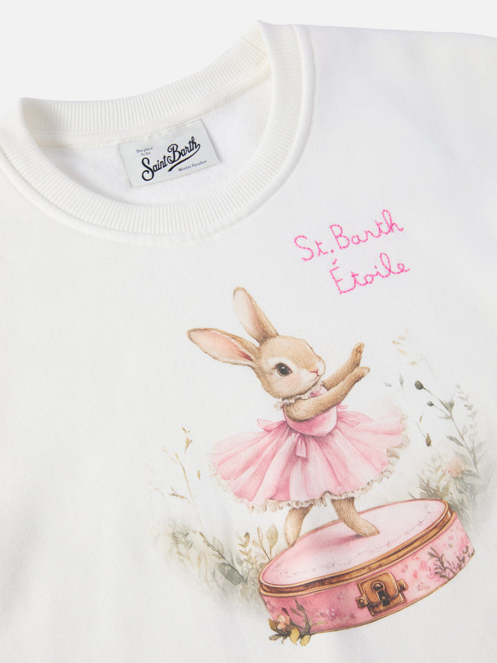 Briony crewneck sweatshirt with bunny print