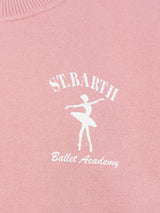 Girl crewneck sweatshirt Briony with St. Barth ballet academy print