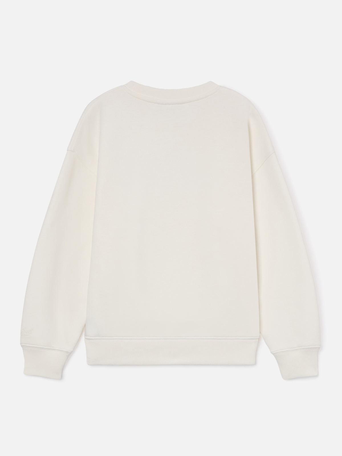 White Briony cotton blend sweatshirt with Simply The Best glitter print