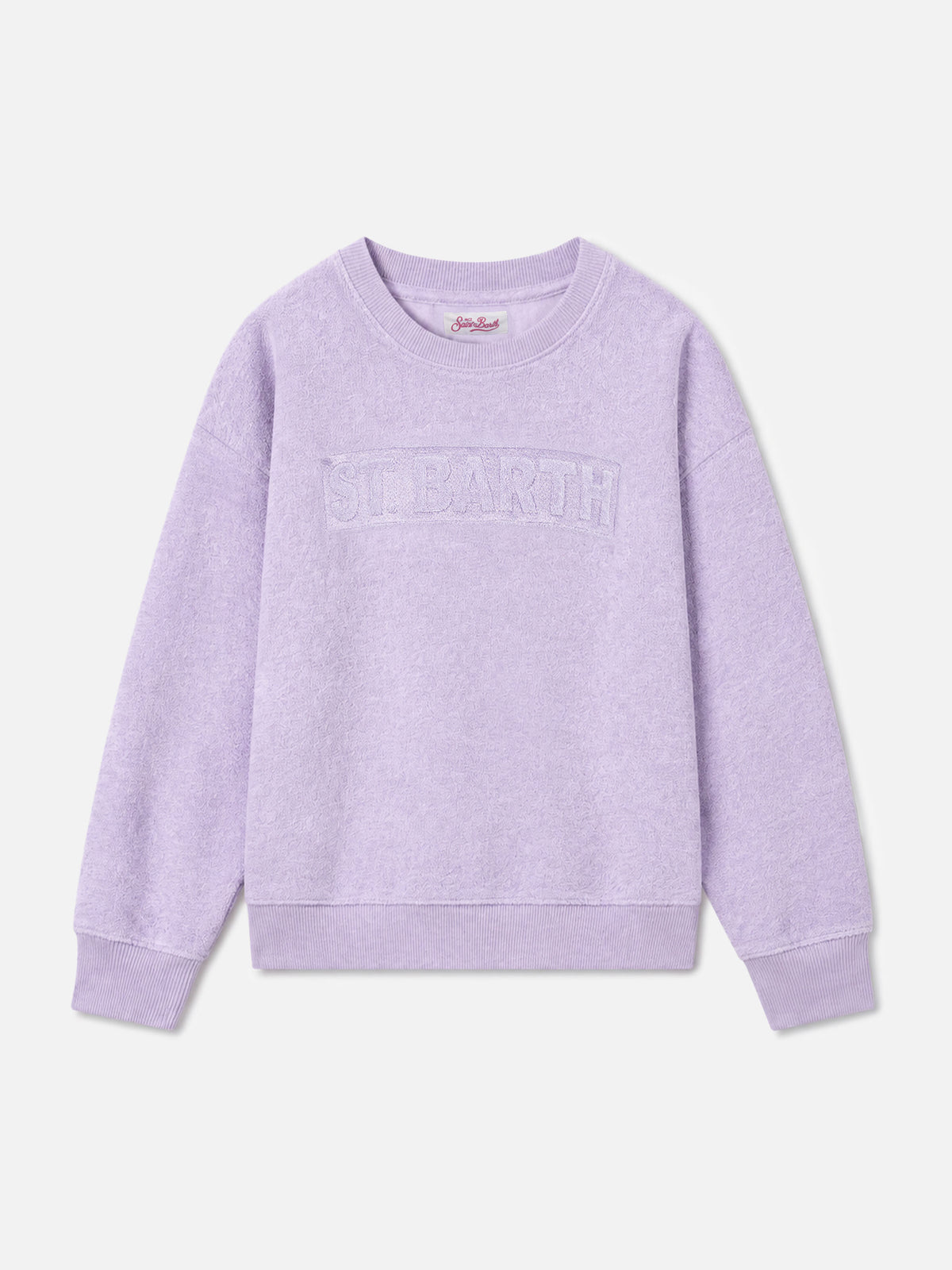 Lilac Sponge Briony sweatshirt with embossed logo