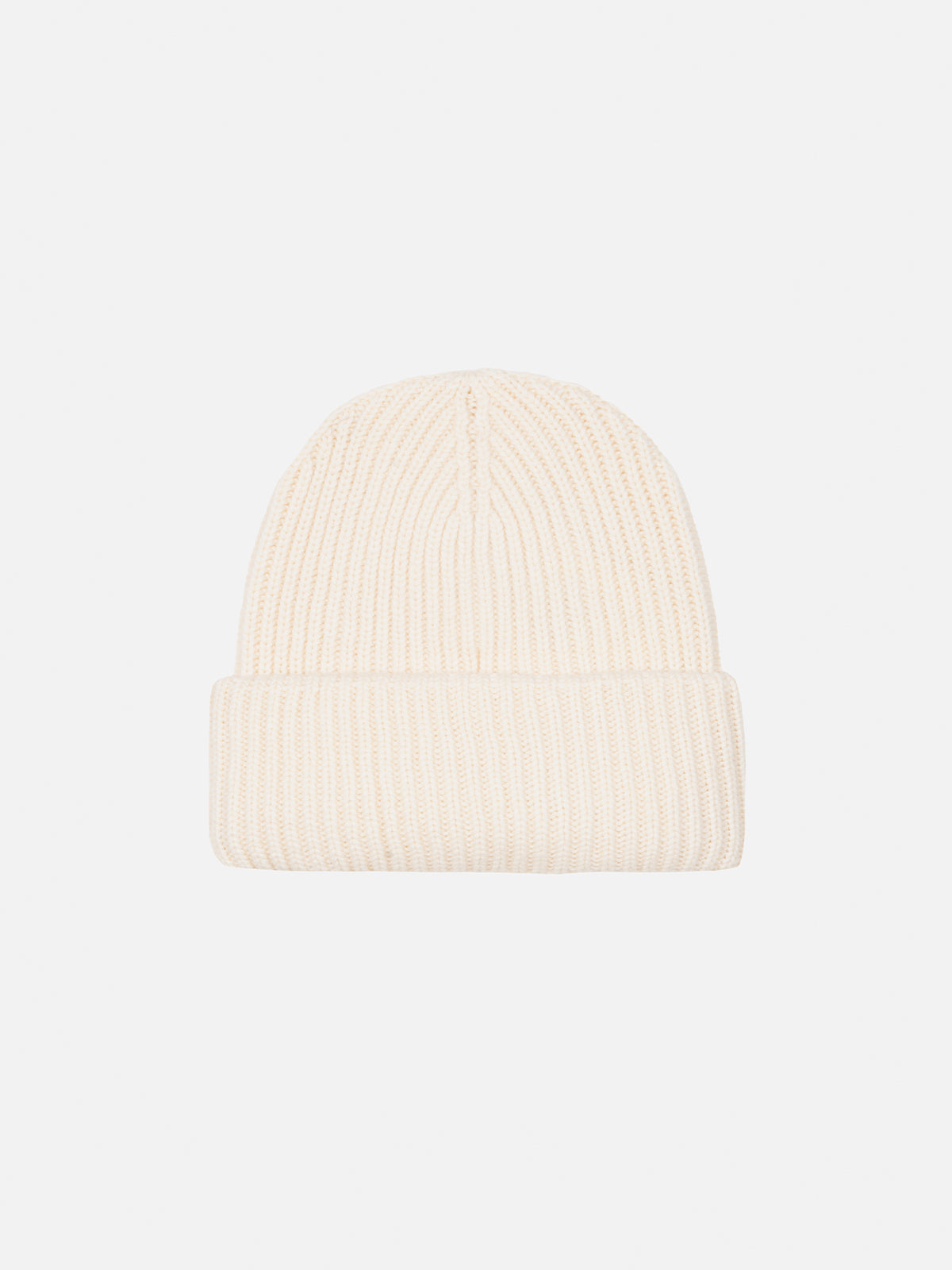 White Berry ribbed knit beanie for kid with Saint Barth patch