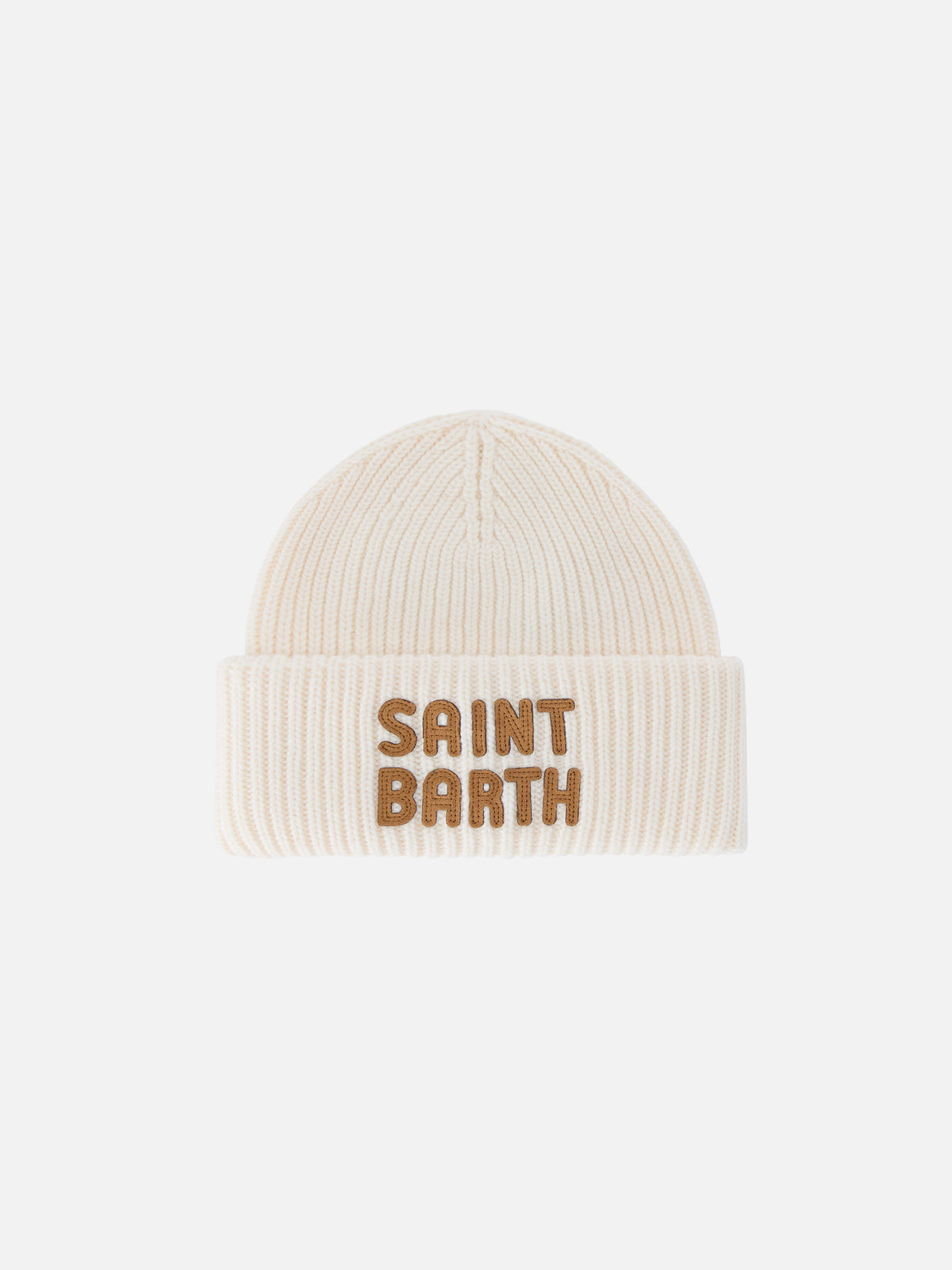Off white Berry beanie with logo patch