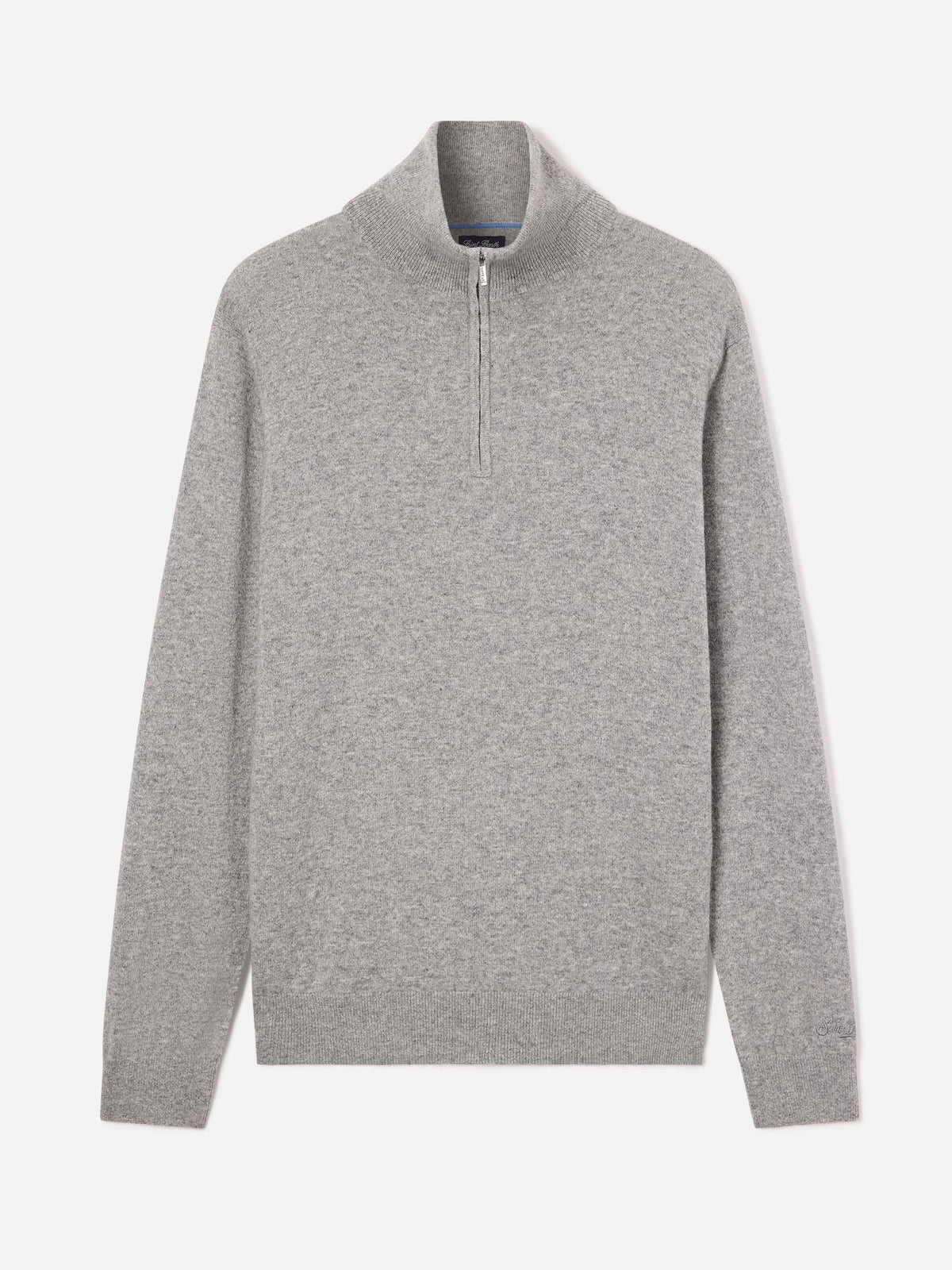 Pull en cachemire Grey Buck à demi-zip 