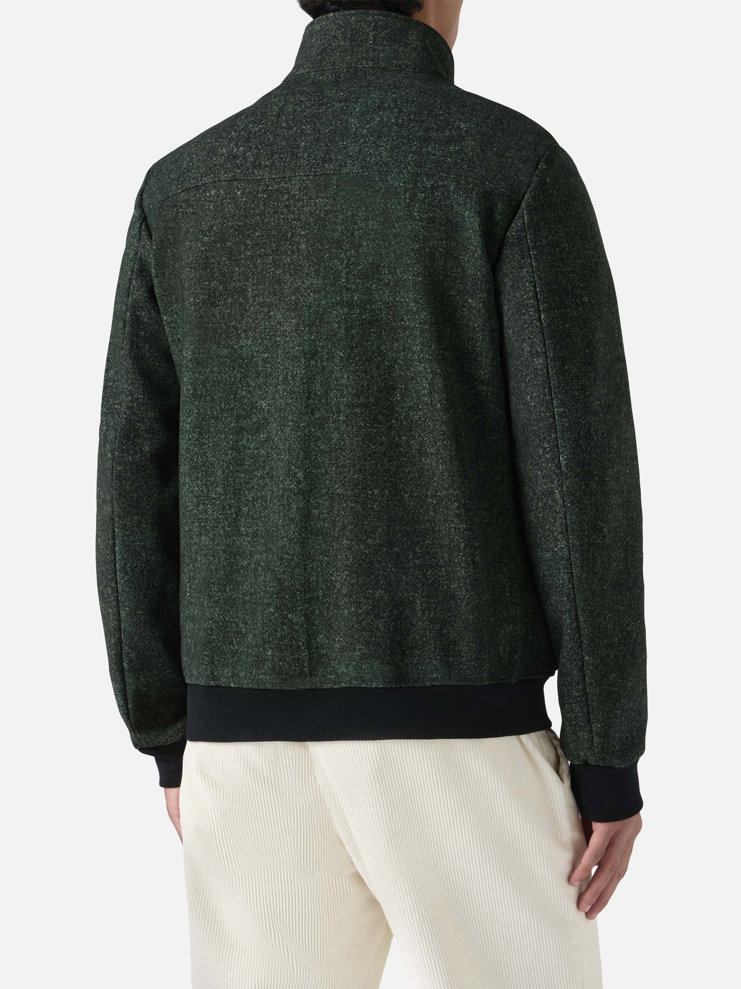 Thermojacke Byron mit meliert-grauem Wollmuster