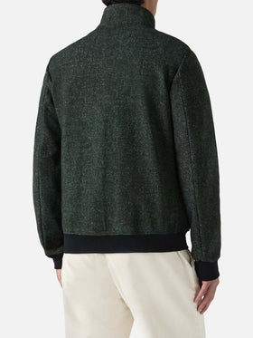 Thermojacke Byron mit meliert-grauem Wollmuster