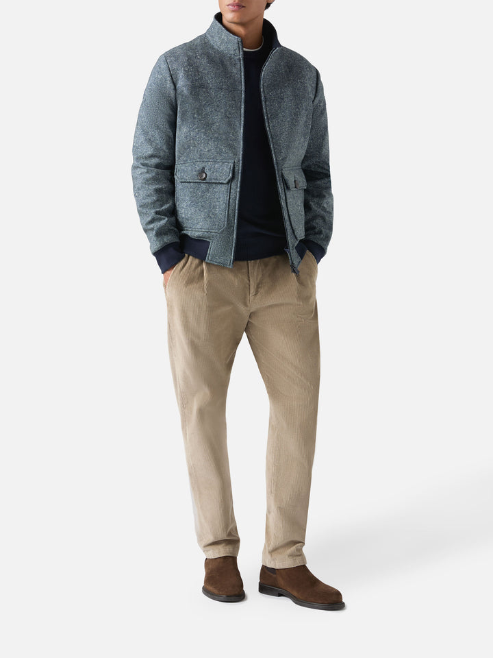 Giacca termica Byron blu melange