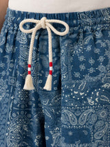 Linen pants Calais with bandanna print