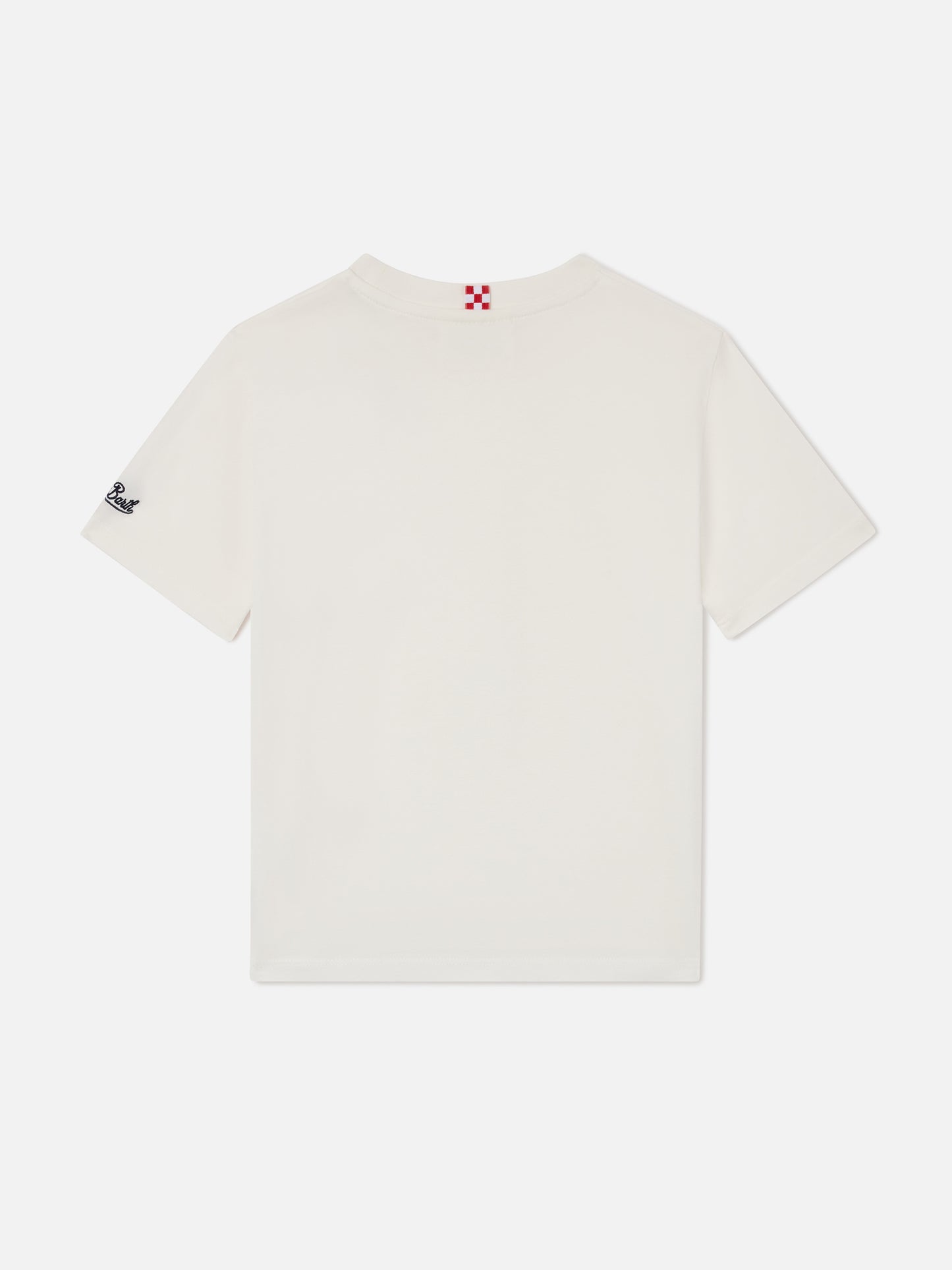 Cameron t-shirt in white with SB monogram embroidery