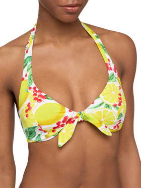 Triangle top Camille with lemon print