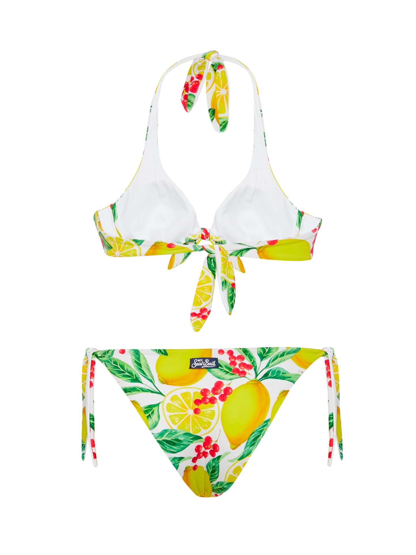 Bralette bikini Camille Yali with lemon print