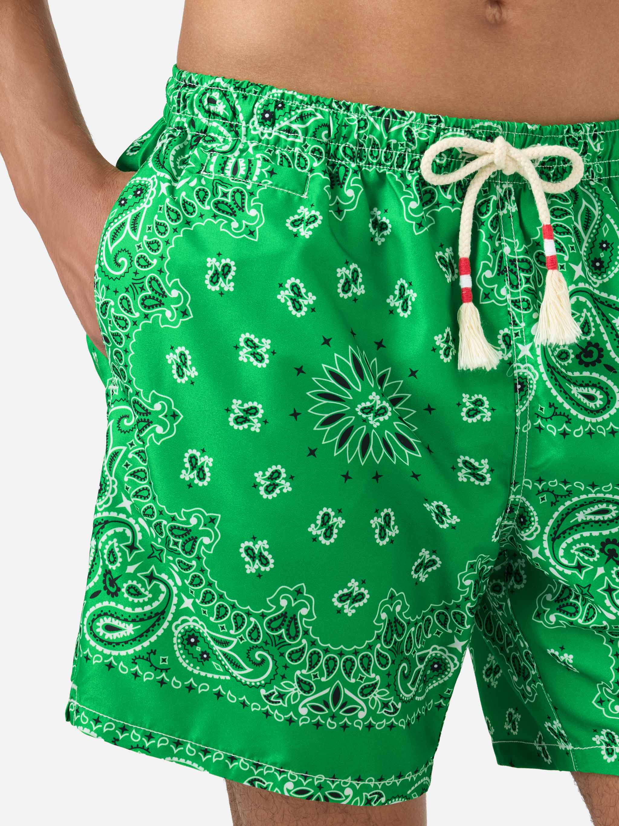 Green bandana Caprese swim shorts – MC2 Saint Barth