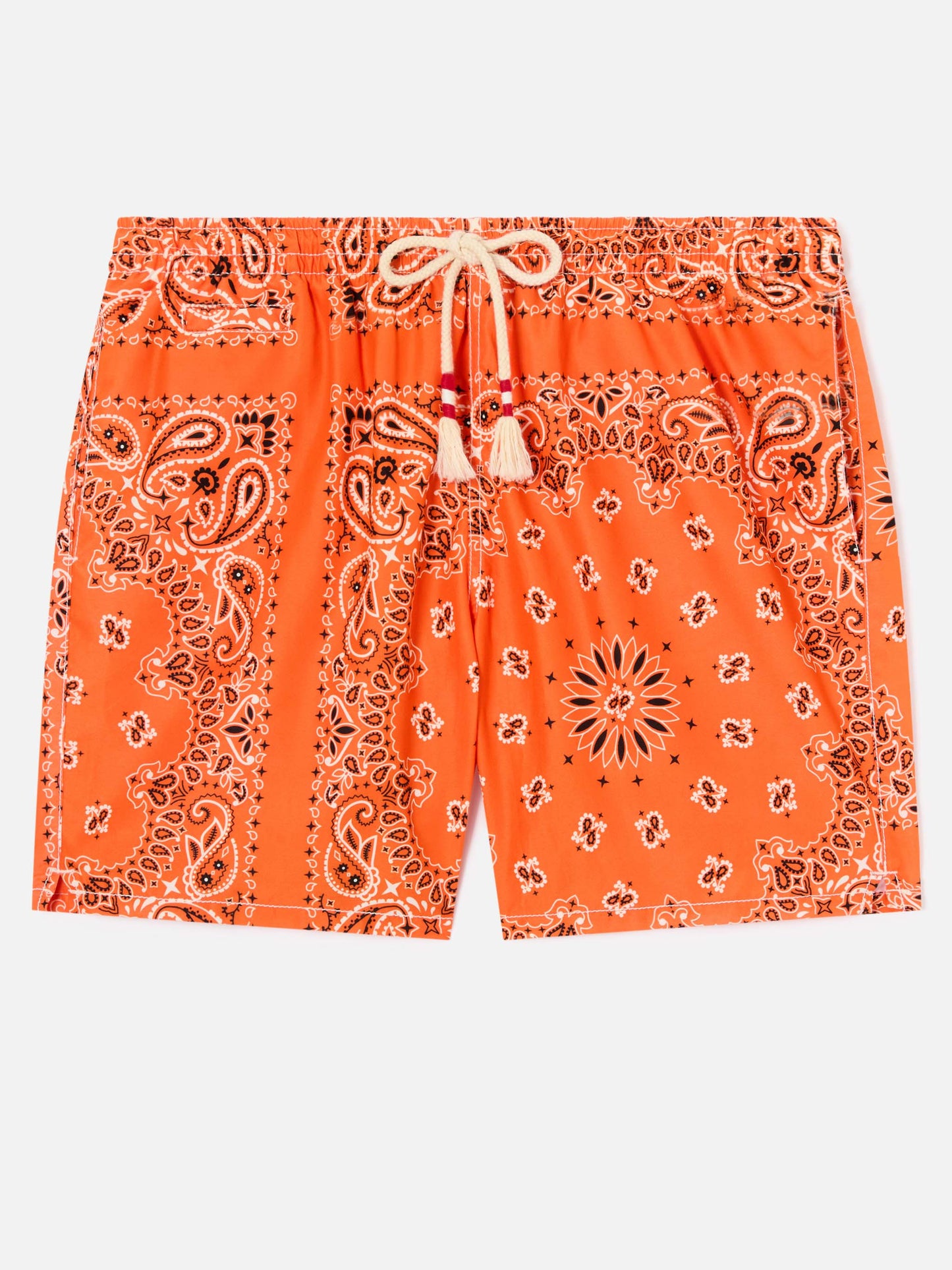 Orange bandana Caprese swim shorts