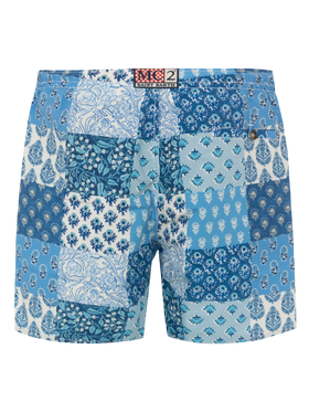Mittellange Badeshorts Caprese mit Blumen-Patch-Print