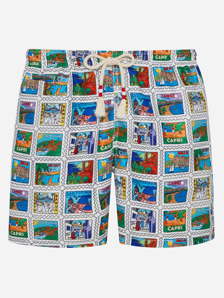 Badeshorts für Herren mit Sommerprint | ALESSANDRO ENRIQUEZ SONDERAUSGABE