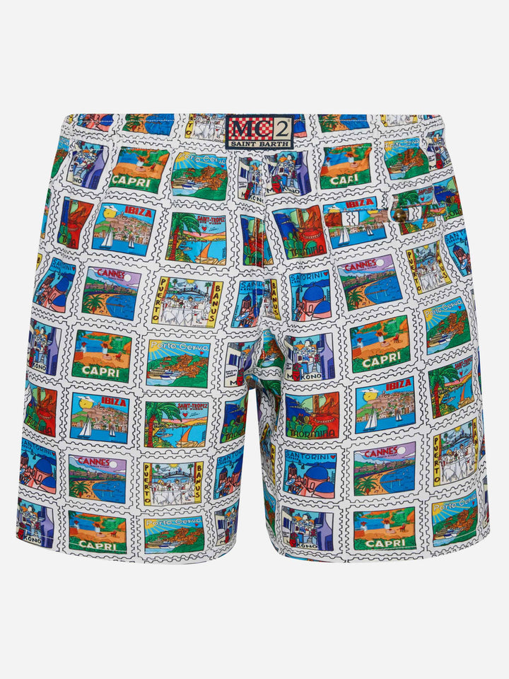 Badeshorts für Herren mit Sommerprint | ALESSANDRO ENRIQUEZ SONDERAUSGABE