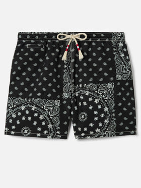 Caprese swim shorts with black bandana print