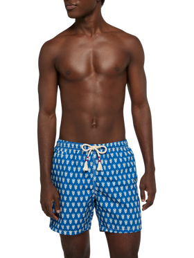 Mittellange Badeshorts Caprese mit Blumenprint