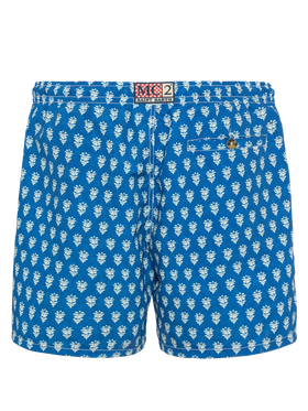 Mid-length swim-shorts Caprese with flower print - MC2 Saint Barth