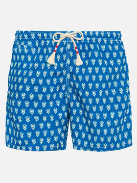 Mid-length swim-shorts Caprese with flower print