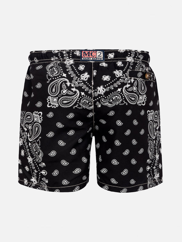 Badeshorts für Jungen mit Bandana-Print