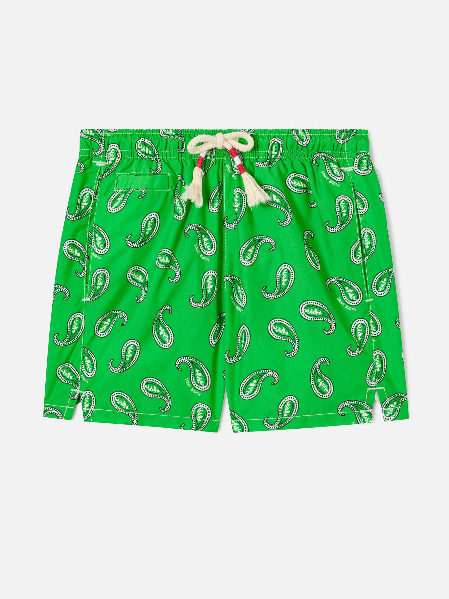 Boy swim shorts with paisley print