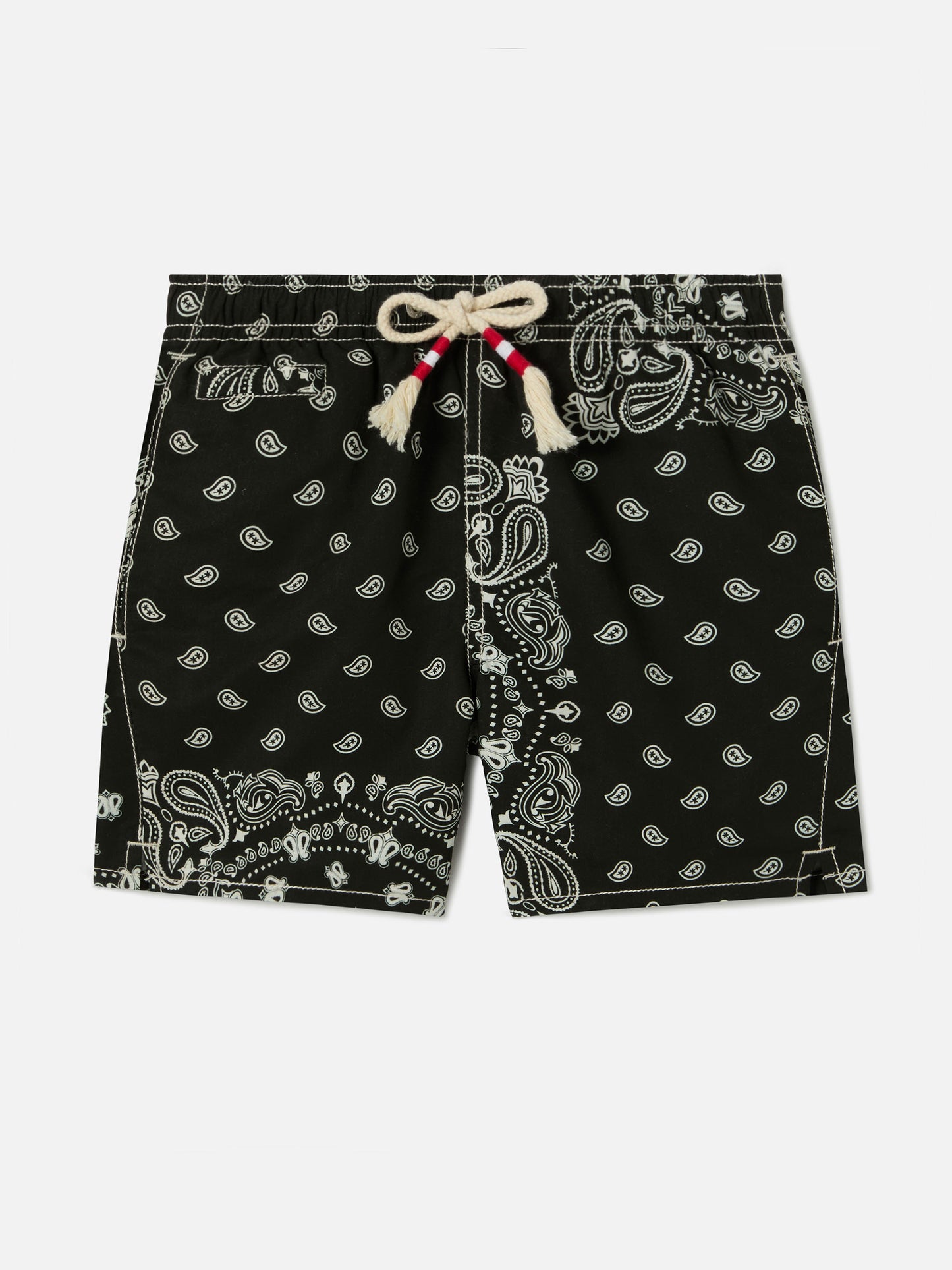 Bañador corto Caprese Jr con estampado bandana negro 
