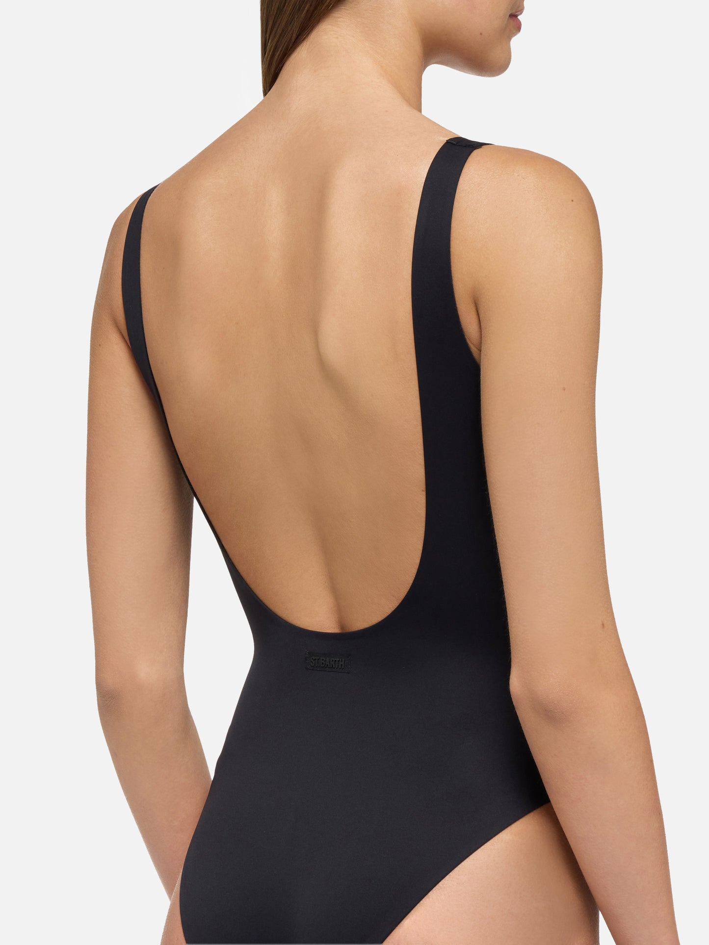 Cassandra square neck one-piece swimsuit