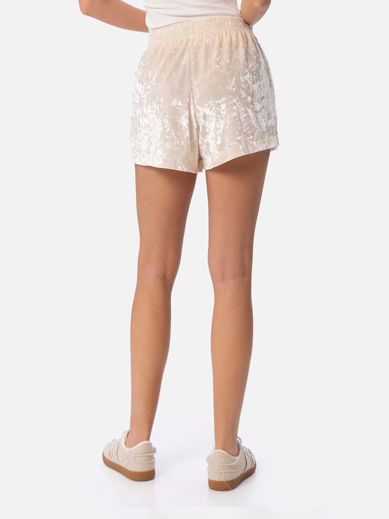 Damen-Chenille-Pull-up-Shorts Cate