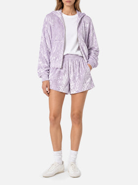 Cate lilac chenille shorts