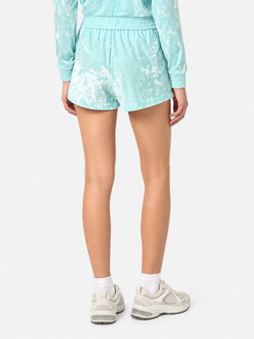 Shorts Cate verde acqua in ciniglia tinta unita