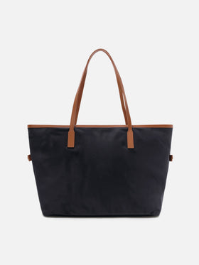 Schwarze City Bag aus Nylon in regulärer Größe 