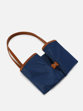 Borsa City blu navy regular in nylon