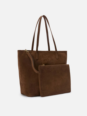 Borsa City regular in camoscio marrone