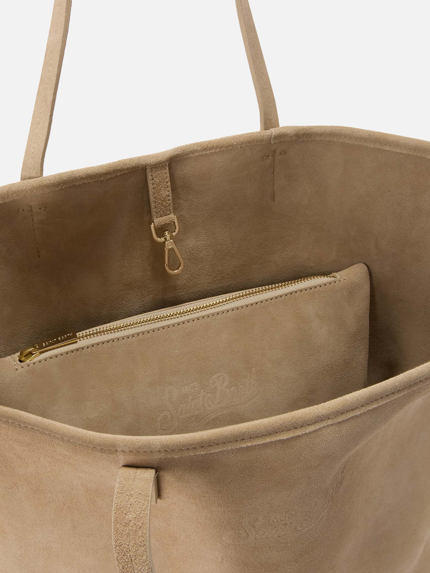 Beige suede City regular bag