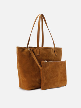 Borsa City regular in camoscio cammello