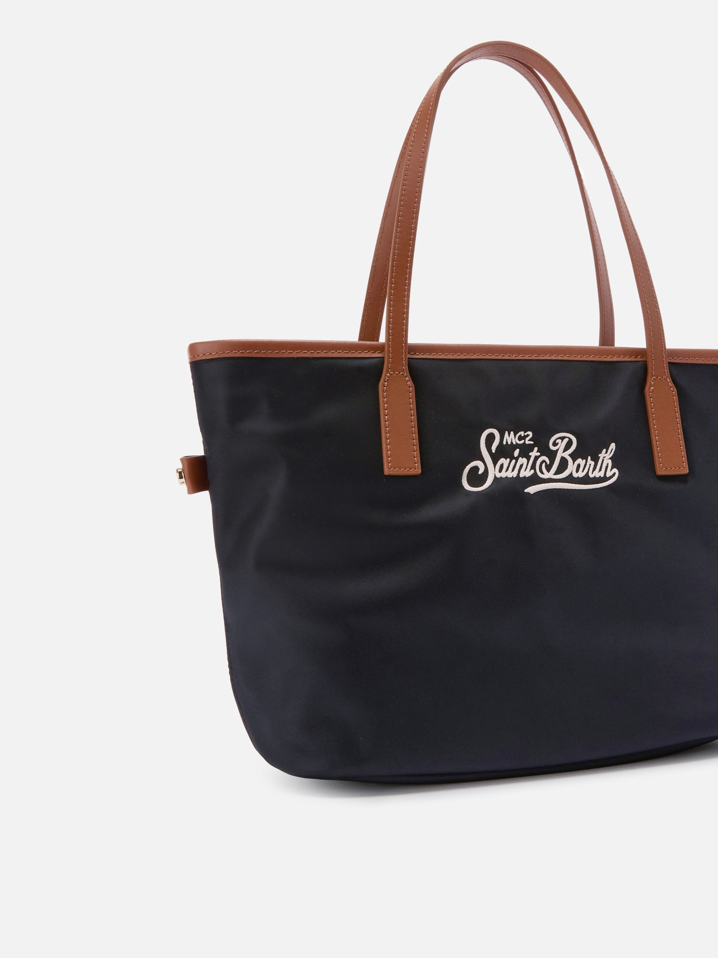 Borsa City medium in nylon nero