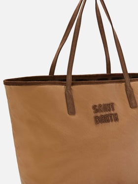 Grand sac city ciré Nut avec logo brodé 