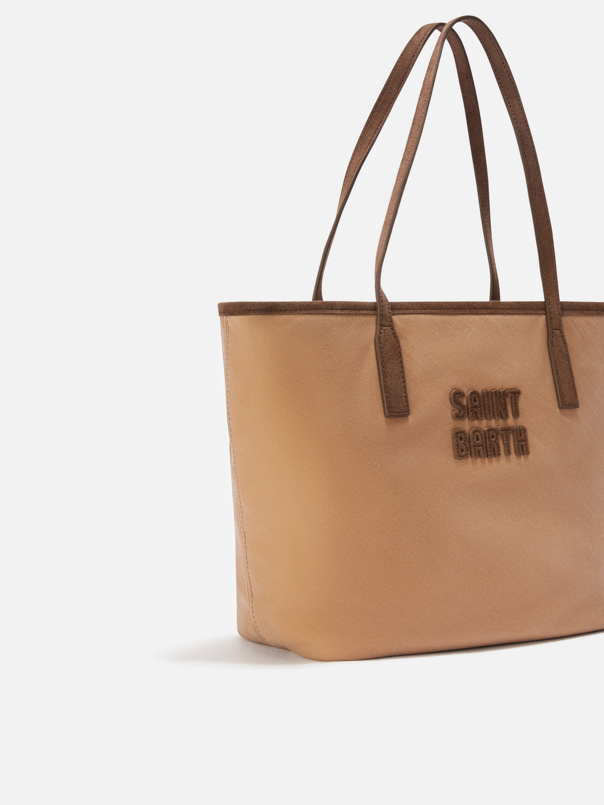 Bolso Nut Medium City encerado con bordado del logo 