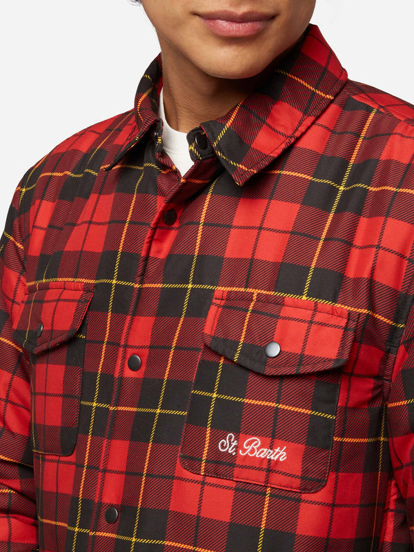 Technic fabric overshirt Chalet with check print