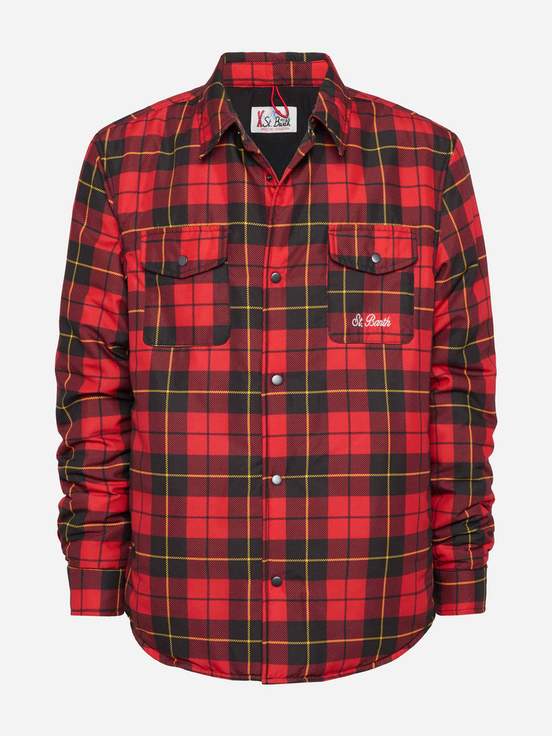 Technic fabric overshirt Chalet with check print