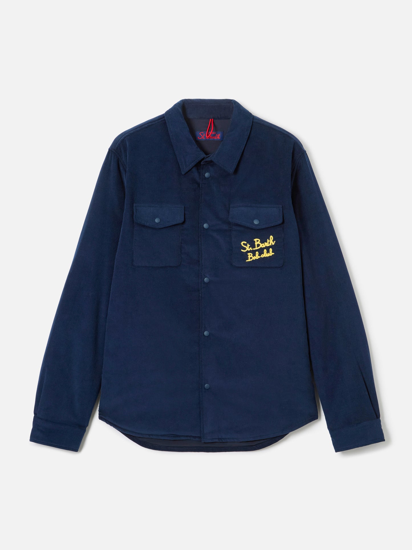 Overshirt Chalet with pocket and St. Barth Bob Club embroidery