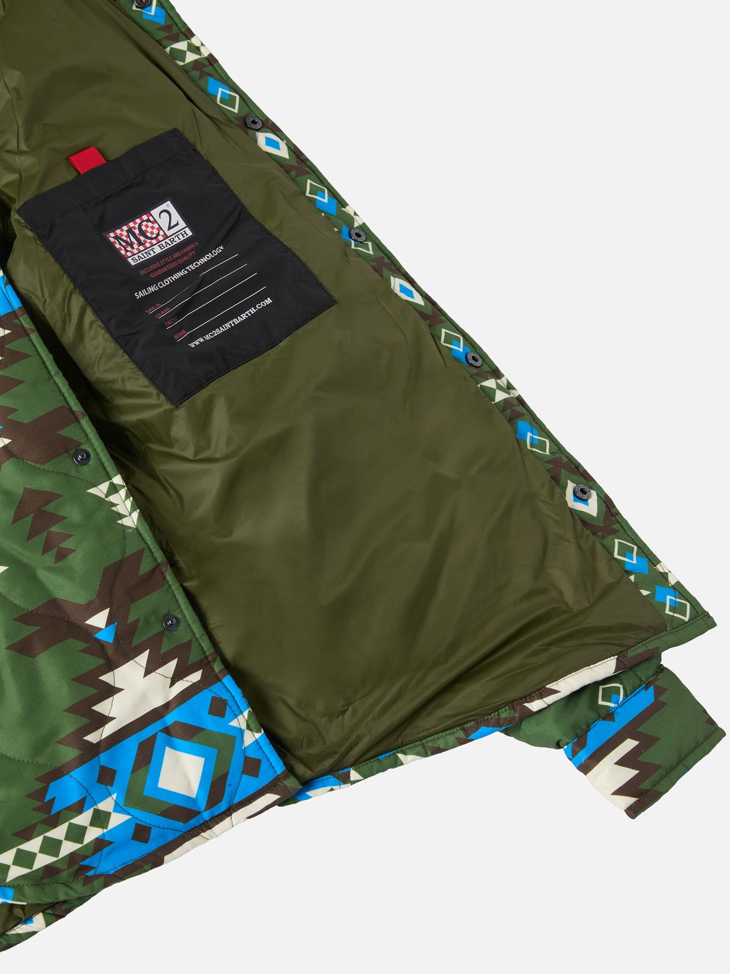 Wattiertes Chalet-Overshirt mit aufgesetzten Taschen