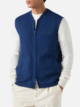 Sleeveless vest Chioto in navy blue