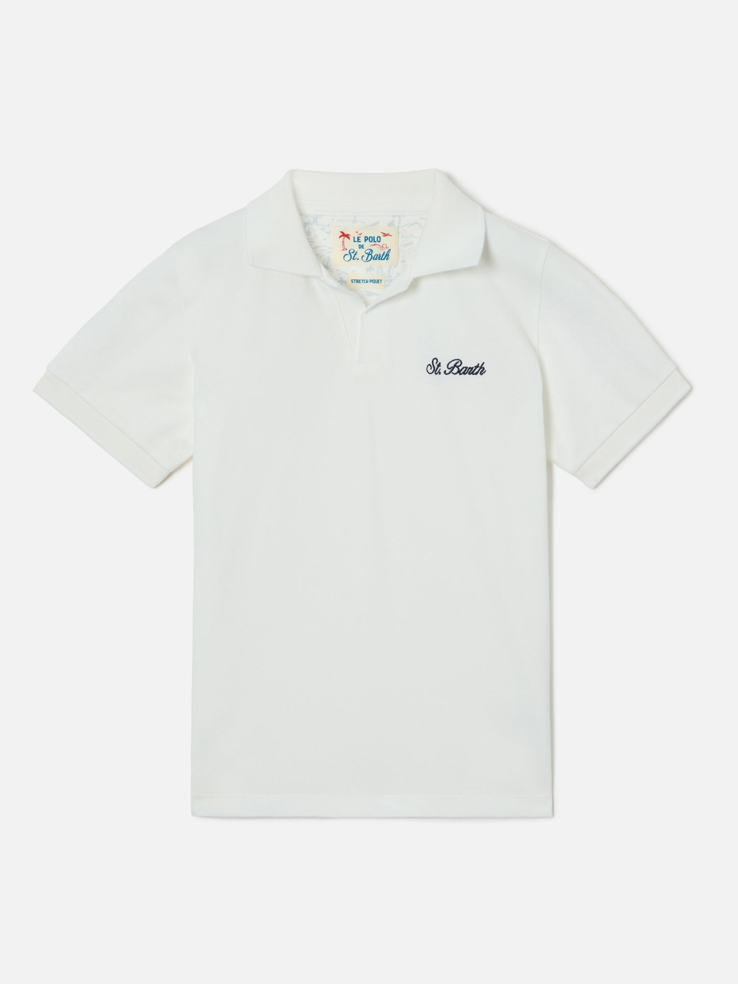 Weißes Charles Jr Poloshirt aus Piqué 