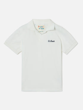 Weißes Charles Jr Poloshirt aus Piqué 